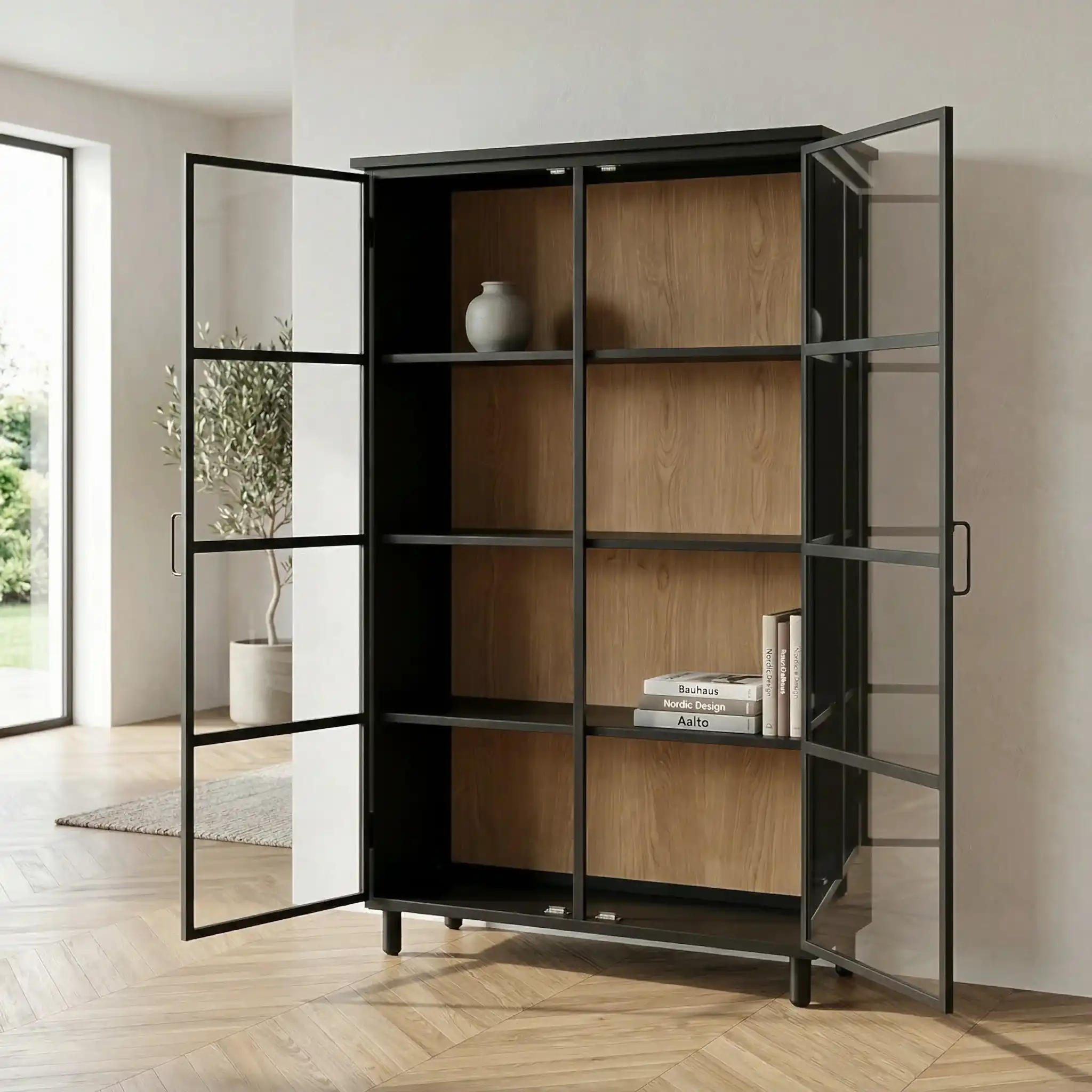 Peuma Ahşap Büfe & Kitaplık