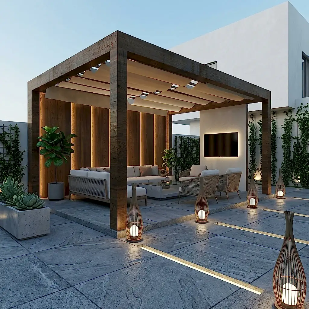 Rolling Ahşap Pergola