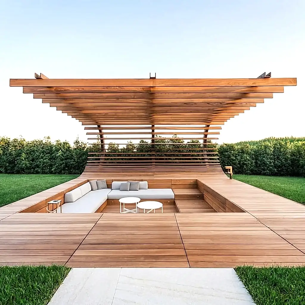 Wavy Ahşap Pergola